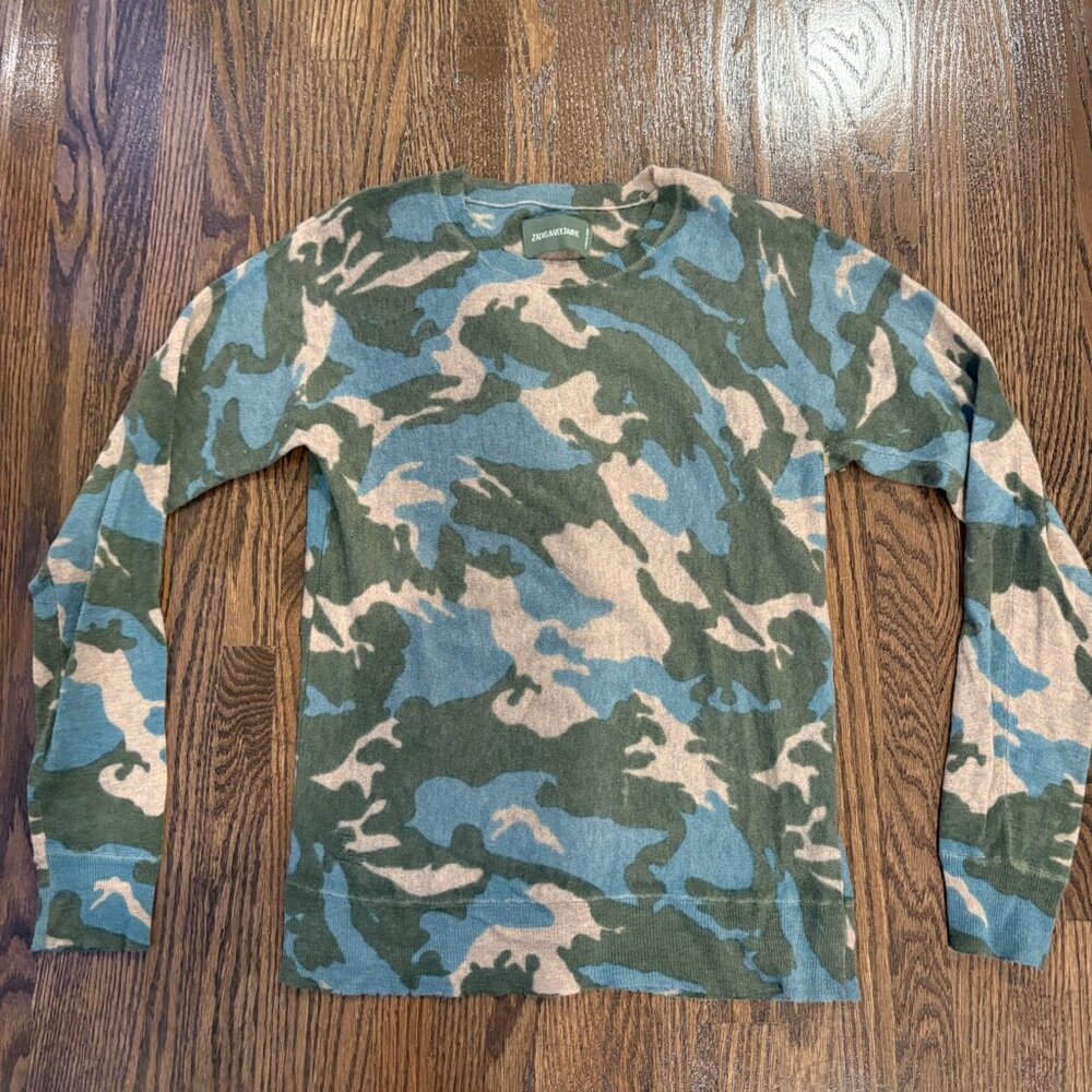Zadig and Voltaire XS Cashmere Camo Sweater